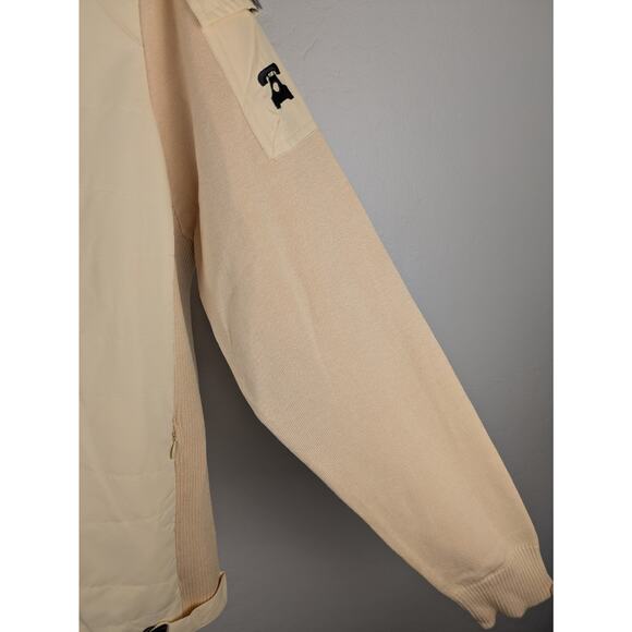 Jamie Sadock Large Silk Blend Zip Front Active Golf Jacket yellow peach READ - Picture 5 of 12